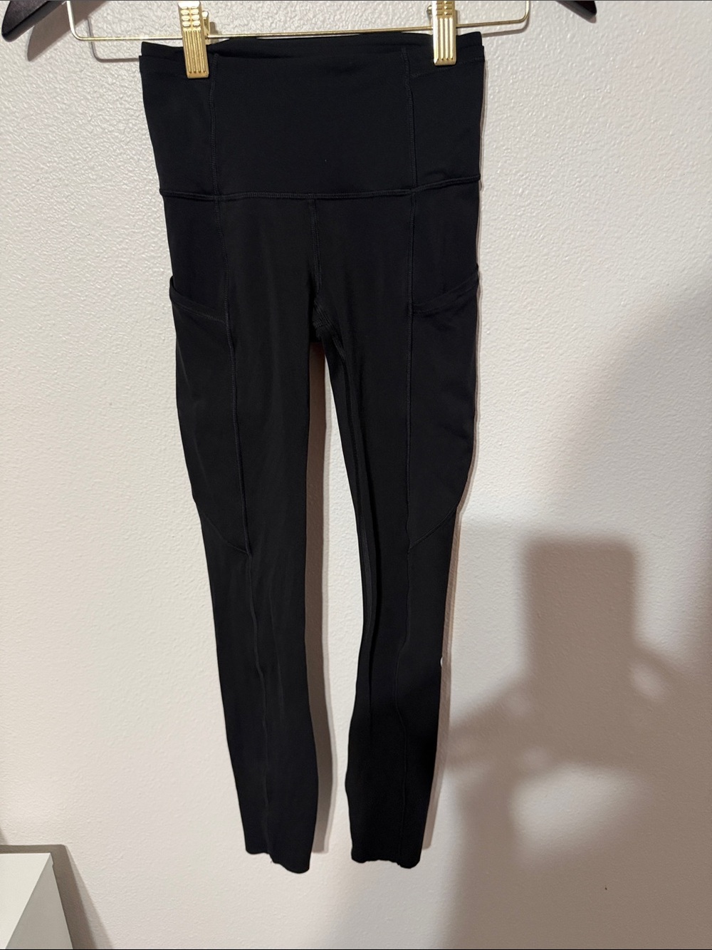 lululemon athletica Black High-Waist Leggings with Side Pockets